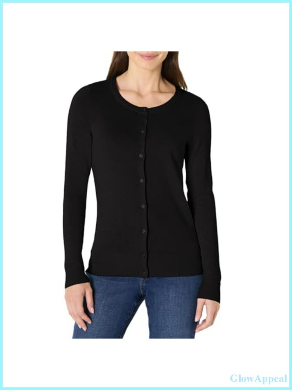 Womens Lightweight Cotton Blend Cardigan Sweater